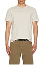 view 4 of 5 Frame Logo Tee in Stone Beige