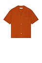 view 1 of 4 Jacquard Relaxed Shirt in Dark Orange