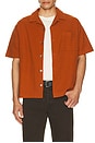 view 3 of 4 Jacquard Relaxed Shirt in Dark Orange