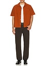 view 4 of 4 Jacquard Relaxed Shirt in Dark Orange