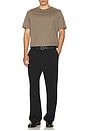 view 4 of 4 Light Cotton Tee in Smoky Mocha