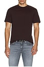 view 3 of 4 Light Cotton Tee in Burgundy