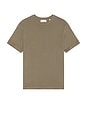 view 4 of 4 Short Sleeve Light Cotton Tee in Smokey Green