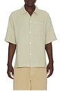 view 1 of 4 Open Weave Short Sleeve Shirt in Moss Green