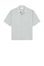 view 4 of 4 Light Weight Short Sleeve Shirt in Blue Grey Stripe