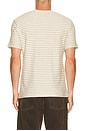view 2 of 5 Ribbed Striped Tee in Natural Stripe