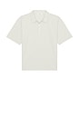 view 4 of 4 Half Zip Pique Polo in Pale Blue