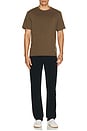 view 3 of 4 Short Sleeve Light Cotton Tee in Deep Olive