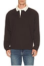 view 1 of 4 Rugby Polo Shirt in Deep Brown