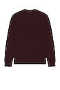 view 2 of 5 Duofold Crew in Heather Dark Burgundy