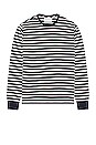 view 1 of 5 Duofold Crew in Navy & Off White