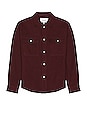 view 1 of 3 Textured Shirt in Dark Burgundy