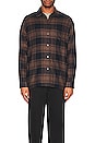 view 3 of 3 Relaxed Long Sleeve Shirt in Tan Plaid
