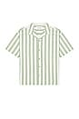 view 1 of 4 Short Sleeve Stripe Shirt in Desert Sage