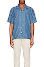 view 3 of 3 Denim Camp Collar Shirt in Salt Water