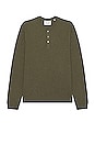 view 1 of 4 Duo Fold Long Sleeve Henley in Dark Olive Heather