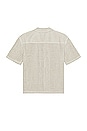 view 2 of 4 Open Weave Short Sleeve Shirt in Smoke Beige