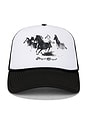 view 1 of 2 Horses Trucker Cap in Black & White
