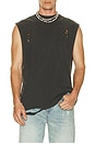 view 3 of 4 Distressed Tank Top in Pepper