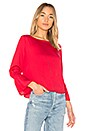 view 2 of 4 Bell Sleeve Top in Red