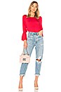 view 4 of 4 Bell Sleeve Top in Red