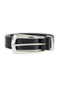 view 3 of 3 The Statement Belt in Black & Nickel