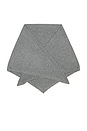 view 3 of 4 Fuzzy Triangle Scarf in Grey Heather
