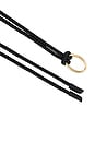 view 2 of 2 The Woven Knot Belt in Black with Polished Gold