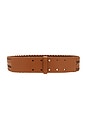view 1 of 2 CEINTURE THE WOVEN WAIST BELT in Tan