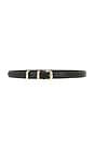 view 1 of 3 CEINTURE JORDAN in Black & Polished Gold