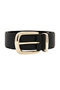 view 4 of 3 CEINTURE MARGARET in Black & Polished Gold