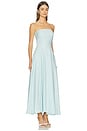 view 2 of 3 The Favorite Linen Dress in Aqua