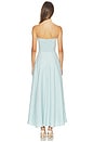 view 3 of 3 The Favorite Linen Dress in Aqua