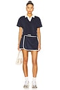 view 5 of 6 The Beach Skort in Navy & White