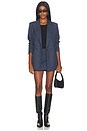 view 6 of 6 JUPE-SHORT THE SPENCER in Marine Pinstripe