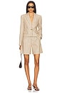 view 5 of 6 The Miranda Short in Beige & Navy Stripe