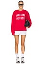 view 4 of 4 SUDADERA COLLEGIATE in Haute Rouge & White