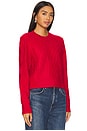 view 3 of 5 The Cable Pullover Sweater in Haute Rouge