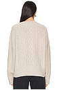 view 3 of 4 The Oversized Cable Sweater in Basmati