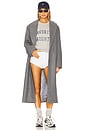 view 4 of 4 Cropped Collegiate Sweatshirt in Heather Grey & Navy