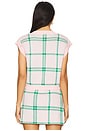 view 3 of 4 The Veronica Vest in Wisteria Plaid