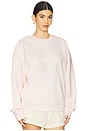 view 2 of 4 Collegiate Sweatshirt in Rosewater & Snow White