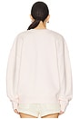 view 3 of 4 Collegiate Sweatshirt in Rosewater & Snow White