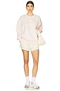 view 4 of 4 Collegiate Sweatshirt in Rosewater & Snow White