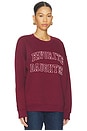 view 3 of 5 The Collegiate Embroidery Sweatshirt in Vino & Velvet Stone