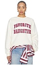 view 1 of 4 SWEAT THE COLLEGIATE CLASSIC in Gardenia & Raspberry