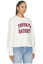 view 2 of 4 SWEAT THE COLLEGIATE CLASSIC in Gardenia & Raspberry