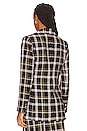 view 4 of 5 The Phoebe Blazer in Chocolate Plaid