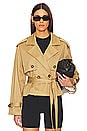 view 1 of 5 The Cropped Charles Trench Coat in Sand