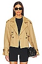 view 2 of 5 The Cropped Charles Trench Coat in Sand